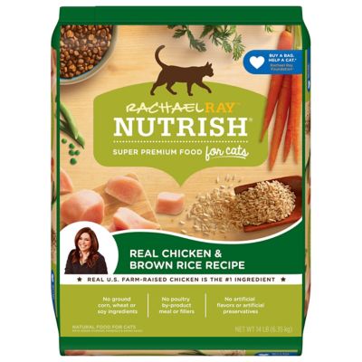 Rachael Ray Nutrish All Life Stages Natural Premium Chicken and Brown Rice Recipe Dry Cat Food