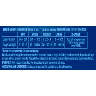 Image showing 5 th Kibbles 'n Bits Original All Life Stages Savory Beef and Chicken Recipe Dry Dog Food