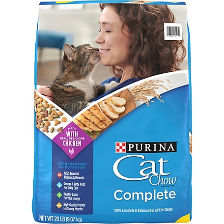 Purina Cat Chow High Protein Dry Cat Food, Complete - 20 lb. Bag
