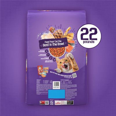 Image showing 6 th Purina Friskies Surfin' and Turfin' Adult Chicken, Whitefish, Salmon and Beef Recipe Dry Cat Food