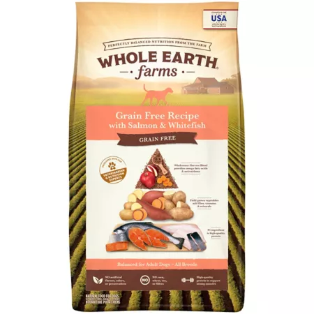 Whole Earth Farms Grain-Free Salmon and Whitefish Recipe Adult Dry Dog Food