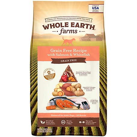 Whole Earth Farms Adult Grain-Free Salmon and Whitefish Recipe Dry Dog Food