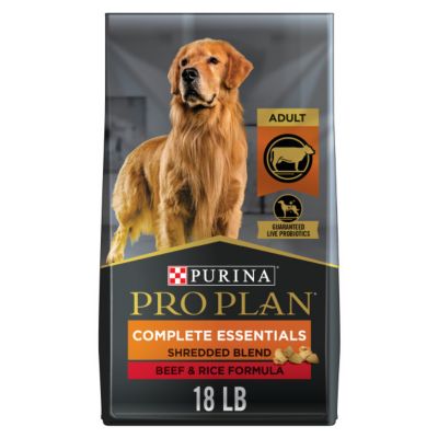Purina Pro Plan Savor Adult Beef and Rice Shredded Blend Recipe Dry Dog Food