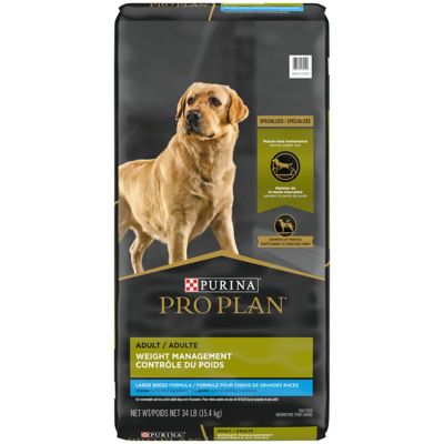 Purina Pro Plan Large Breed Weight Management Dog Food, Chicken & Rice Formula Dogs Love Purina Pro Plan