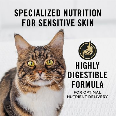 Image showing  Adult Indoor/Outdoor Sensitive Skin and Stomach Lamb and Rice Formula Dry Cat Food