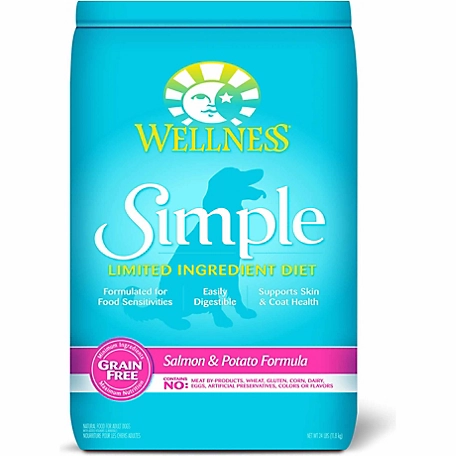 Wellness Simple Adult Grain-Free Limited Ingredient Salmon and Potato Recipe Dry Dog Food