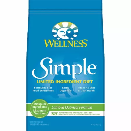 Wellness Simple Adult Lamb and Oat Limited Ingredient Recipe Dry Dog Food