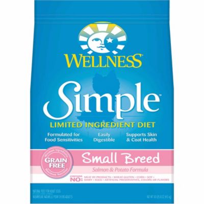 Wellness Simple Small Breed Adult Limited Ingredient Salmon and Potato Recipe Dry Dog Food I don't know what we would do without this product