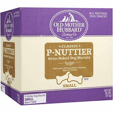 Old Mother Hubbard Classic Small Peanut Butter Flavor Oven-Baked Dog Biscuit Treats, 20 lb.