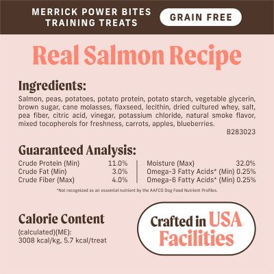 Image showing 5 th Merrick Power Bites Grain Free Salmon Dog Treats