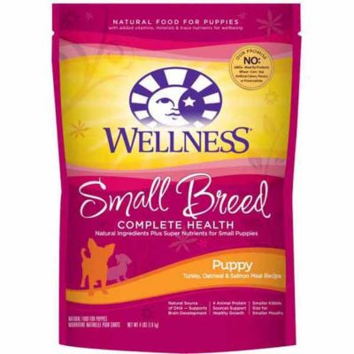 Wellness Complete Health Small Breed Puppy All-Natural Turkey, Oatmeal and Salmon Recipe Dry Dog Food