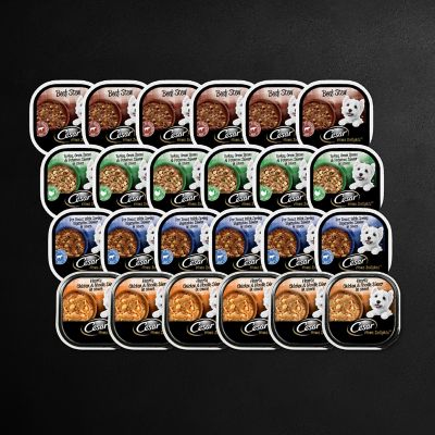 Image showing 8 th Cesar Home Delights Adult Small Breed Four Flavors Wet Dog Food Variety pk., 3.5 oz., 24 pk.