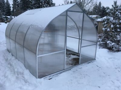 Exaco 14 ft. x 8-13/16 ft. RIGA 4 Greenhouse Kit with Base