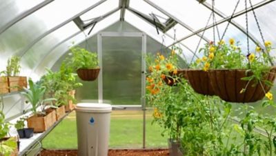 Image showing  14 ft. x 8-13/16 ft. RIGA 4 Greenhouse Kit with Base