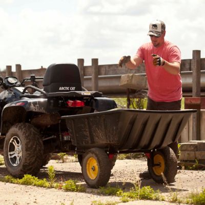 Image showing  Tow-Behind 10 cu. ft. Lawn and Garden Trailer, 900 lb. Capacity