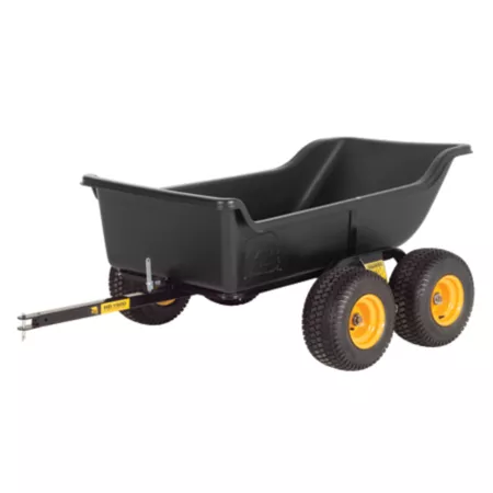 Polar towed behind 22 cu 3.3 cu ft Tandem Axle Lawn Mower Wagon Mower Attachments