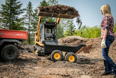 Image showing  Tow-Behind 22 cu. ft. Tandem Axle Lawn Mower Wagon