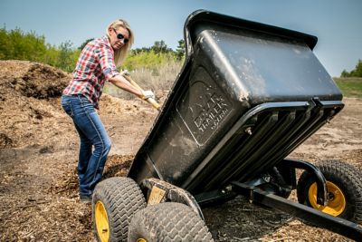 Image showing 5 th Polar Tow-Behind 22 cu. ft. Tandem Axle Lawn Mower Wagon