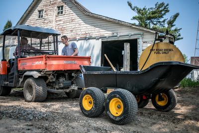 Image showing 6 th Polar Tow-Behind 22 cu. ft. Tandem Axle Lawn Mower Wagon