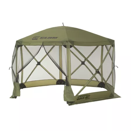 94 sq ft Quick-Set Screen Shelter Green/Black 6 Sides Canopies