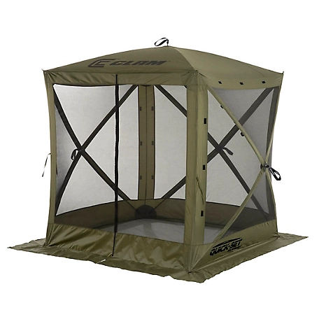 Quick-Set 36 sq. ft. Traveler Screen Shelter, Green/Black, 4-Sided