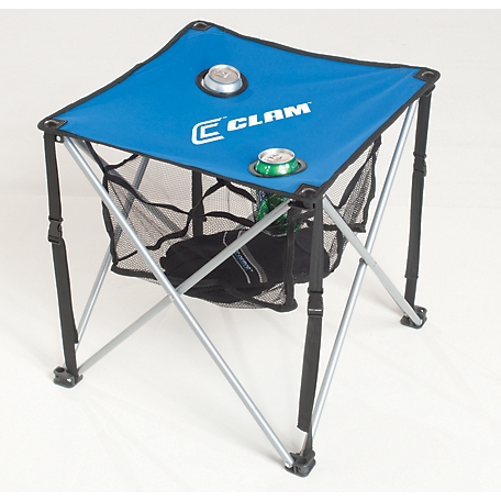 Polar Quick Pack Square Table with Carry Case, 18 in. x 4 in. x 18 in.