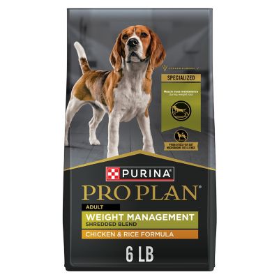 Purina Pro Plan Savor Adult Weight Management Chicken Shredded Blend Recipe Dry Dog Food dog responds