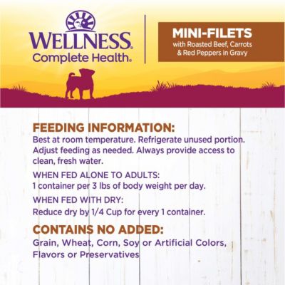 Image showing  Petite Entrees Mini Filets Small Breed Adult Beef, Carrots and Red Peppers Wet Dog Food, 3 oz. Can