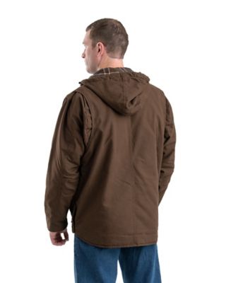 Image showing  Men's Duck Hooded Insulated Jacket with Concealed Weapon Pockets