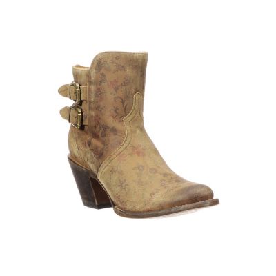 lucchese floral booties