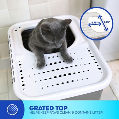 Image showing  Top Entry Covered Cat Litter Box