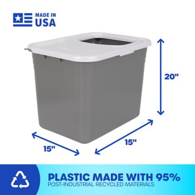 Image showing 5 th Petmate Top Entry Covered Cat Litter Box