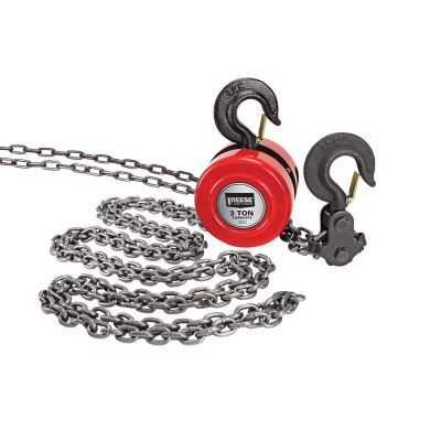 Reese Towpower 3 Ton 10 ft. Lift Chain Hoist, 8.5 ft. Pull Chain, CH-3