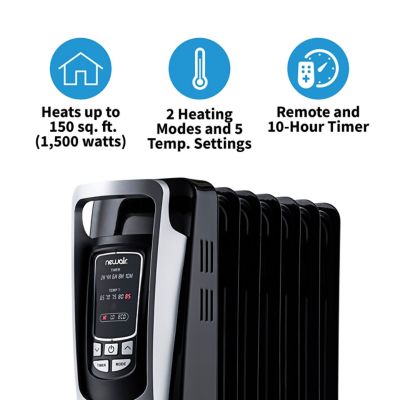 NewAir 5,120 BTU Electric Oil-Filled Radiator Space Heater, 150 sq. ft.  with Silent, Energy Efficient Operation at Tractor Supply Co.