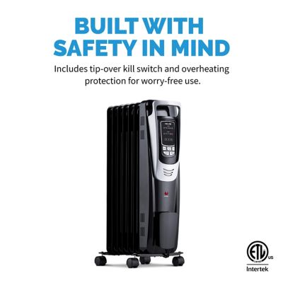 NewAir 5,120 BTU Electric Oil-Filled Radiator Space Heater, 150 sq. ft.  with Silent, Energy Efficient Operation at Tractor Supply Co.