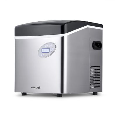 Image showing 6 th NewAir 50 lb. Ice/Day Stainless Steel Portable Ice Maker, 3 Ice Sizes and Easy to Clean BPA-Free Parts