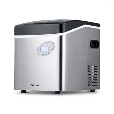Image showing 14 th NewAir 50 lb. Ice/Day Stainless Steel Portable Ice Maker, 3 Ice Sizes and Easy to Clean BPA-Free Parts