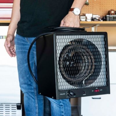 Image showing 14 th NewAir Electric Garage Heater, 560 sq. ft., 19,107 BTU, 5,600W, 240V, 6 ft. Cord Wrap and Carrying Handle