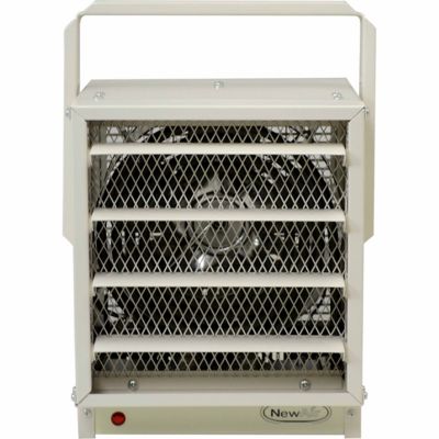 Image showing  Electric Garage Heater, 500 sq. ft., 17,060 BTU, Ceiling Mount with Adjustable Louvers and Tilt Head