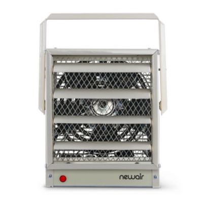 Image showing 8 th NewAir Electric Garage Heater, 500 sq. ft., 17,060 BTU, Ceiling Mount with Adjustable Louvers and Tilt Head