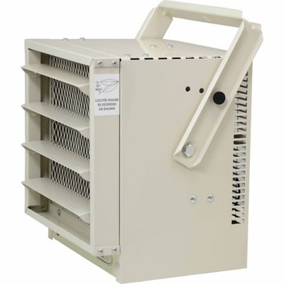 Image showing 12 th NewAir Electric Garage Heater, 500 sq. ft., 17,060 BTU, Ceiling Mount with Adjustable Louvers and Tilt Head