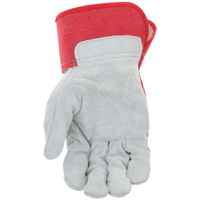 Bob Dale Gloves 301499G Fitter Glove Split Cowhide Double Palm/Fingers Gauntlet, 