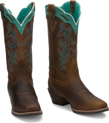 Justin Women's Silver Collection 12 in. Sevana Square Toe Boot, SVL7311
