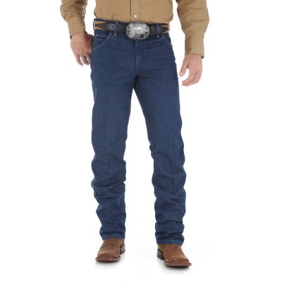 Wrangler Premium Performance Cowboy Cut Regular Fit Jeans This new style number comes in his size and provides a perfect fit for his 6'7" 'older man' body as a commercial construction superintendent