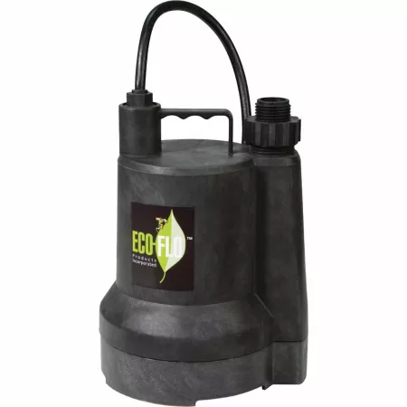 ECO-FLO Products Inc 1/6 HP 115V 1 680 GPH Electric Thermoplastic Manual Submersible Utility Pump SUP54 Utility Pumps