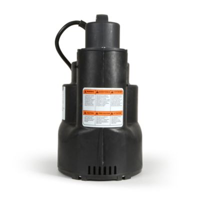 Image showing  1/4 HP 115V Electric Plastic Automatic Submersible Utility Pump, 1,800 GPH, SUP57