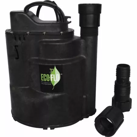 ECO-FLO Products Inc 1/2 HP Electric Thermoplastic Automatic Submersible Utility Pump 115V 2 520 GPH SUP59 Utility Pumps