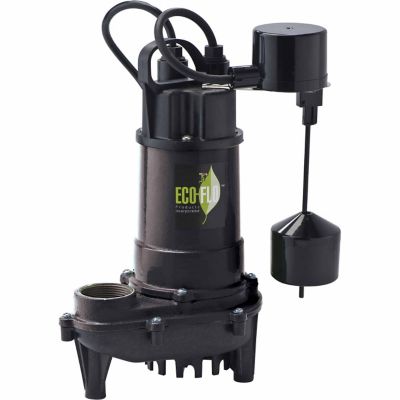 ECO-FLO Products Inc. 1/3 HP Cast-Iron Sump Pump with Vertical Switch