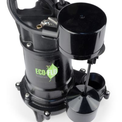 Image showing  1/3 HP Cast-Iron Sump Pump with Vertical Switch