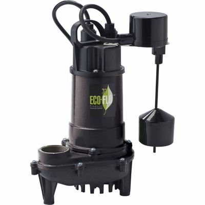 ECO-FLO Products Inc. 1/2 HP Cast-Iron Sump Pump with Vertical Switch